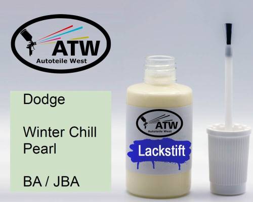 Dodge, Winter Chill Pearl, BA / JBA: 20ml Lackstift, von ATW Autoteile West.